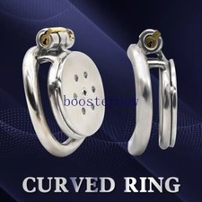 Small Flat Lock Chastity Device with Arc Ring Chastity Cage Preventing Cheating