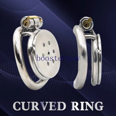 Small Flat Lock Chastity Device with Arc Ring Chastity  Cage Preventing Cheating