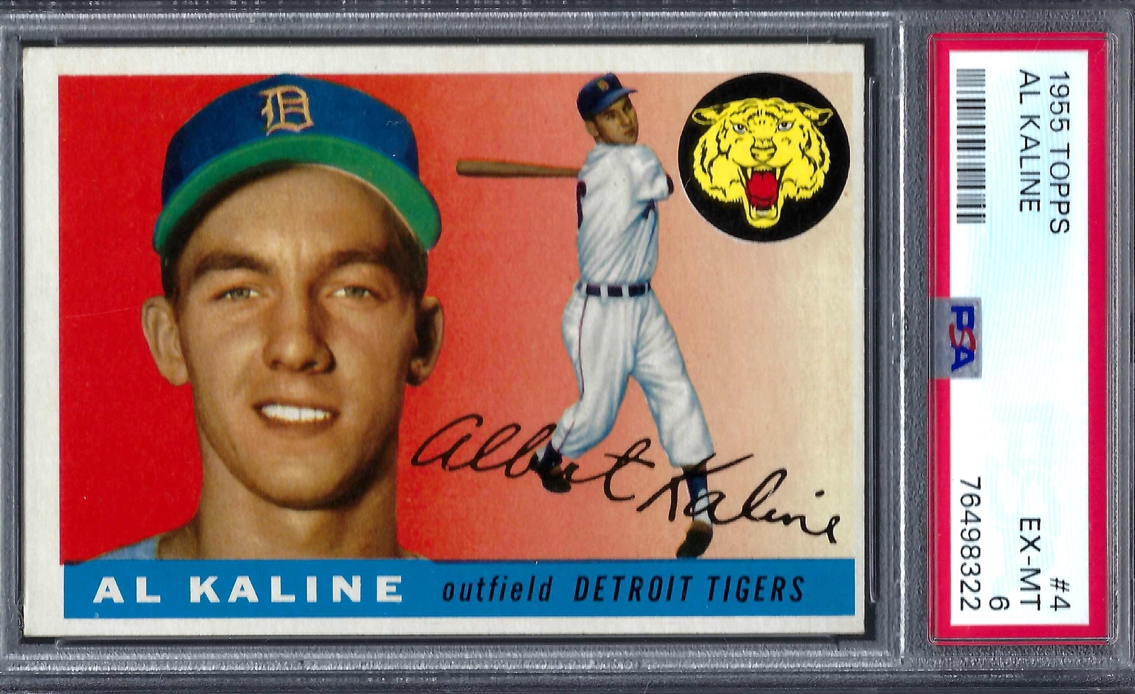 1955 Topps #004 PSA 6 Al Kaline Tigers 4