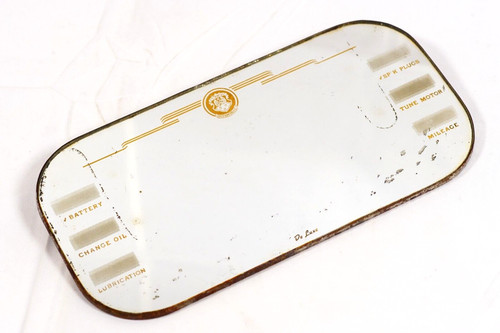 Oldsmobile De Luxe Visor Mirror 1950's Original Vehicle Service Oldsmobile Logo
