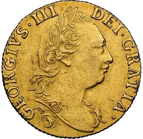 England - 1786 George III - Guinea - NGC AU Details - NICE ORANGE COLOR!