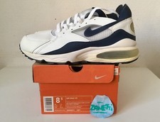 Nike Air Max 93 Leather White Midnight Navy 8,5US 7,5 42EU 306551-141 2003 NEW