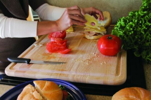Camco Hardwood Cutting Board and Stove Topper With Non-Skid Backing, Includes... - Picture 3 of 7