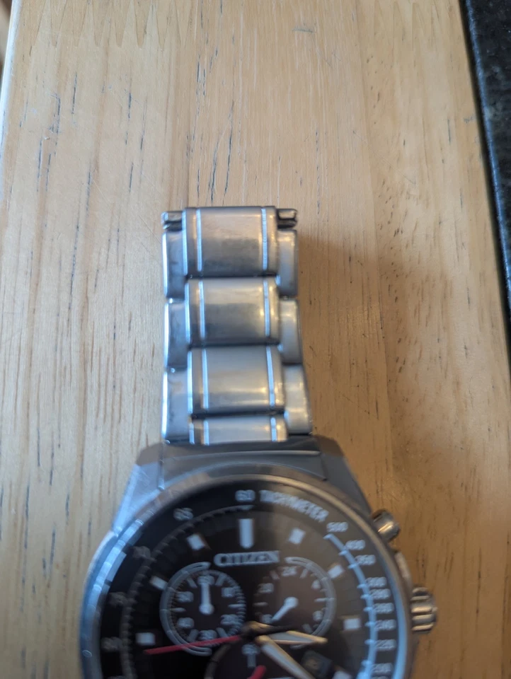 Citizen Men’s Eco-Drive Chronograph Watch – Stainless Steel Bracelet - Used - Image 4 of 4