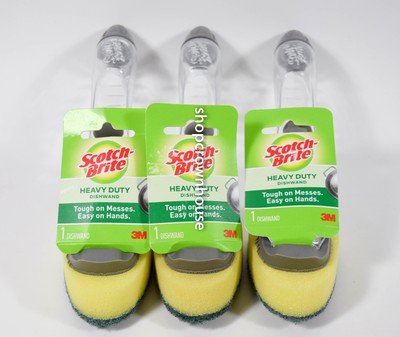 3 3M Scotch-Brite Heavy Duty Dishwand Tough on Messes Easy on Hands