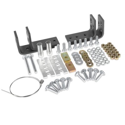 Universal Installation Kit w/Hardware and Brackets for Reese 5th Wheel Black 