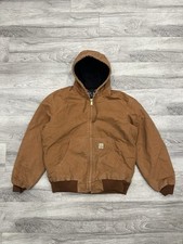 2023 Carhartt OJO140-M Duck Active Jacket Quilted Flannel Lined Size L