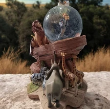 Disneystore THE LION KING Snow Globe Musical CIRCLE OF LIFE Simba Rafiki 1994