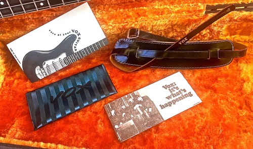 Vntg 1960's VOX Astro IV Bass + Case Strap Case Candy USA SELLER Free Ship!! WOW - Picture 9 of 22