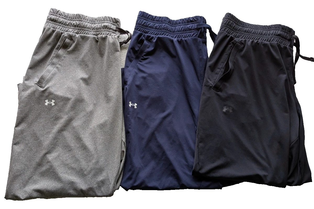 LOT OF 3 Under Armour HeatGear Women's L Loose Fit Capri Jogger Pants Athletic