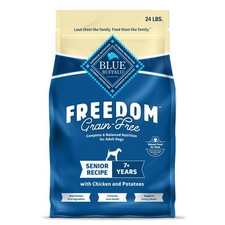 Blue Buffalo Freedom Grain-Free Senior Dry Dog Food, 24 Pound (Pack of 1) 4.37 per pound
