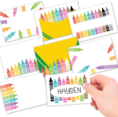 Adhesive Name Tags Sticker -56 Nametags for Classroom Decor, Student Name Tag St
