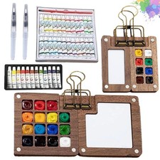 Pocket Artist Watercolor Travel Set Mini Watercolor Paint Set for Artist Outdoor