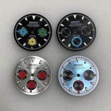 29.8mm Multi-functional Watch Dial Green Luminous For VK63 Movement Accessories