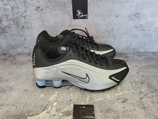 Nike Shox R4 Black Silver GS 7Y/Women 8.5 CW2626 004 Retro Running Shoes New