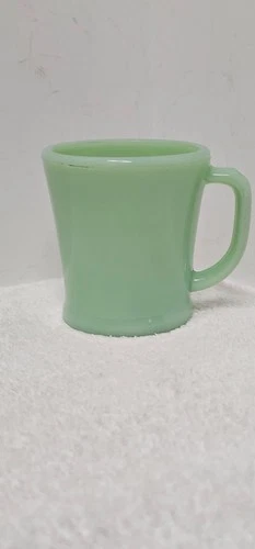 Fire-King Oven Glass Jadeite D-Handle Coffee Mug