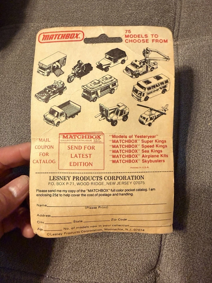 Matchbox Nº 7 VW Rabbit 1980 Verde Con Tablas de Surf Negras Nuevo de Lote Antiguo Foto 3 de 3