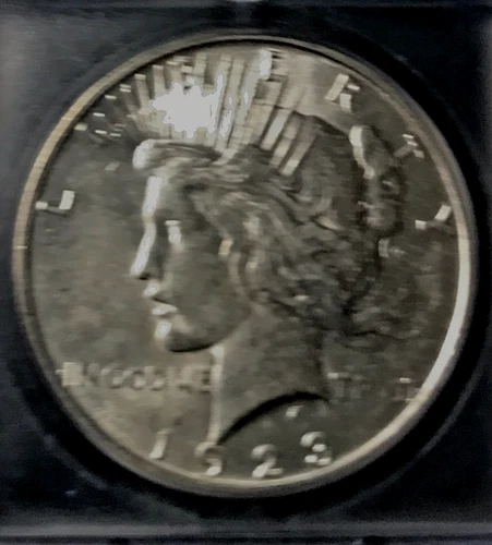 1923 S PEACE SILVER DOLLAR ICG MS -61 MELT VALUE IS 62.89