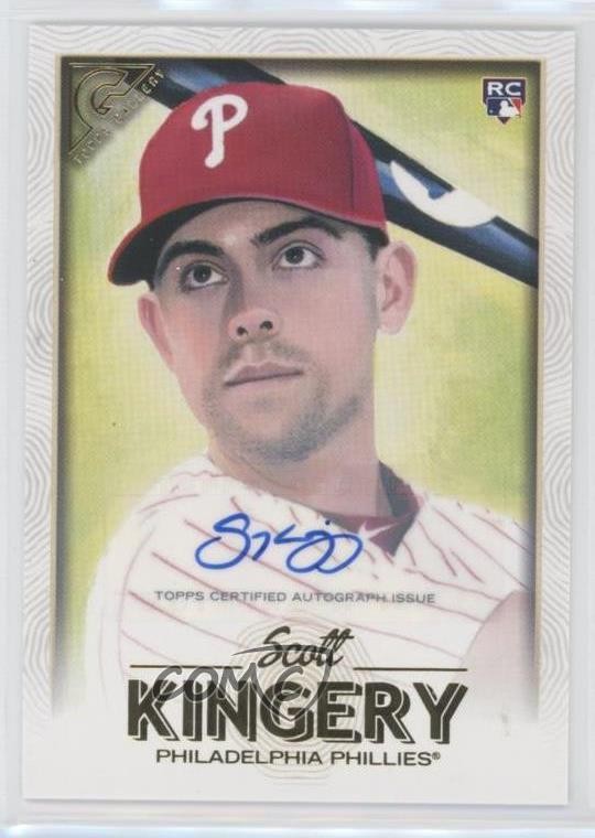 2018 Topps Gallery Auto Scott Kingery #7 Rookie Auto RC no9
