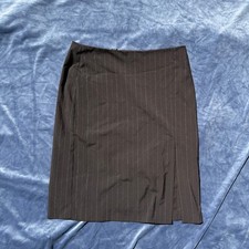Bebe Black Pinstripe Pencil Skirt Size 2