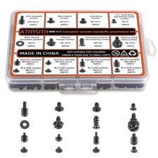 450-Piece Computer Screw Kit for PC Building and Repairing - Includes M.2 SSD Mo