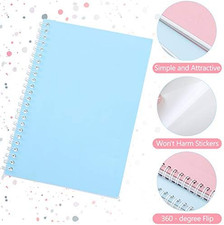 2 Pcs Reusable Sticker Book Collecting Albums Stickers Organizer Storage Book...