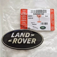 LAND ROVER DISCOVERY 5 L462 GENUINE LAND ROVER GRILLE BADGE BLACK SILVER