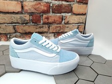 Scarpe VANS Old Stack Platform Lift Blu Bianco Chiaro Stackform Donna Taglia 7,5 Knu