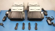 Fujitsu Fi-7160 Color Duplex Document Scanners w/ Trays & Power Supplies (Qty-4)