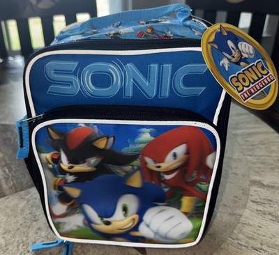 NEW Sonic Hedgehog Allies Insulated Lunch Bag Hologram feat. Knuckles & Shadow 