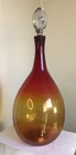 VINTAGE BLENKO GLASS DECANTER 6741 CONTROL BUBBLE AIRTWIST STOPPER JOEL MYERS XL