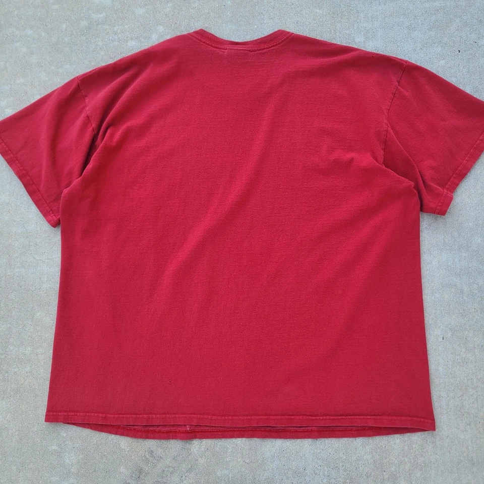 Vintage Y2K Nike Red Graffiti Graphic T Shirt Size Men’s 2XL Skater 2000’s Tee - Image 3 of 4