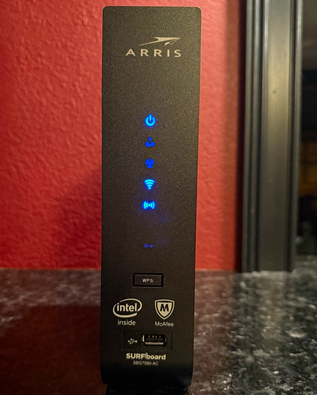 ARRIS SURFboard SBG7580-AC DOCSIS 3.0 Cable Modem WiFi Router AC1750