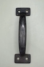 Vintage Black Metal Large Farm Barn Door Pull Handle Garden Gate Handle Hardware