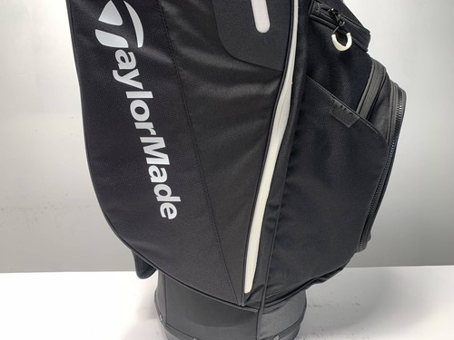Taylormade Lite Cart Cart Bag Black White 14-Way Divide Strap Golf Bag NEW - Picture 9 of 11