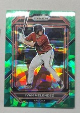 2023 Panini Prizm - Ivan Melendez #143 Green Ice Prizm (RC)