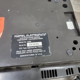 Vintage 1979 INTELLEVISION CONSOLE MODEL 2609  - Untested Intellivoice 3330