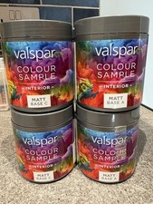 Valspar Paint Samples Interior Matt, White hot, Seven Sisters, Midnight Sonata…
