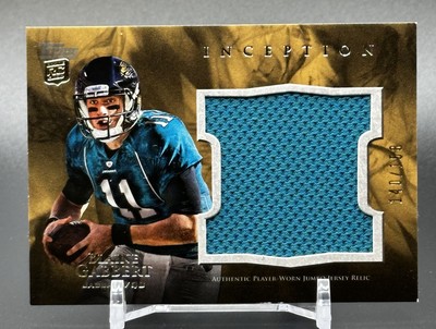 2011 Topps Inception Blaine Gabbert #'d /158 Rookie Jumbo Relics #JR-BG RC