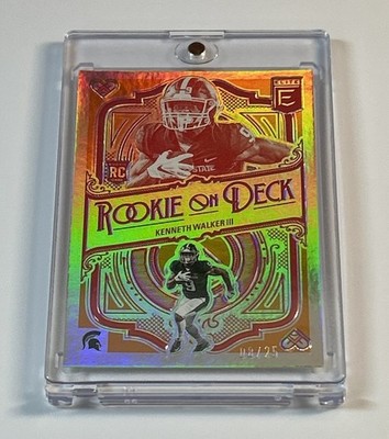 Kenneth Walker ORANGE PRIZM  /25 ROOKIE CARD 2022 Rookie on Deck ELITE  