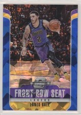 2018 Contenders Optic Front Row Seat Blue Cracked Ice Prizm Lonzo Ball #24 s3g