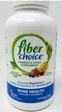 Fiber Choice Prebiotic Fiber Supplement 90 Chewable Tablets Exp 02/2026