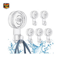 Quntis 6Pack Saugnapf Haken Ohne Bohren Transparent 5Kg FüR Bad KüChe Zimmer