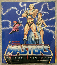 Vintage 1983 He-Man MOTU Panini Sticker Album Used Retro 80s Sticker Book