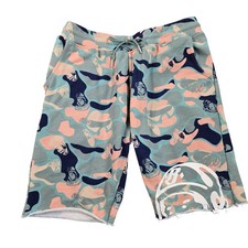 Billionaire Boys Club Shorts Mens Large Multicolor Camo Sweat Space Logo Summer