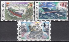Slovakia Mail 1994 Yvert 177/79 ** MNH Ships