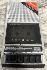 General Electric 3-50160 Cassette Player Recorder Portable Vintage Tested Works