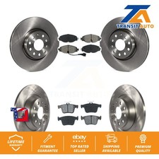 Disc Brake Rotors And Semi-Metallic Pads Front Rear Kit For Audi TT Quattro