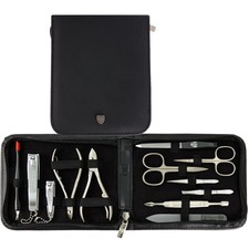 - brand quality 12 piece manicure pedicure grooming kit set for professional ...