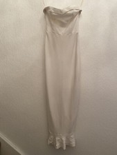 OFF WHITE BODYCON MAXI DRESS HOUSE OF CB XS FISHTAIL STRAPLESS SUMMER PARTY GLAM